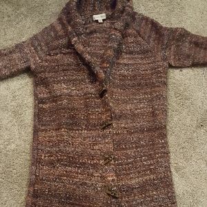 Multi colored sweater coat knox rose xxl